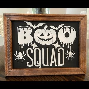 “Boo Squad” Halloween sign